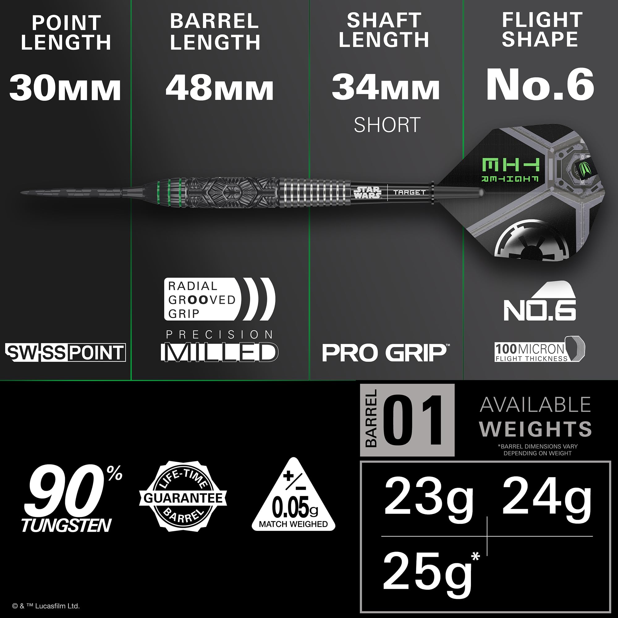 Amazon.co.jp: ターゲットダーツ スターウォーズ タイファイター 90